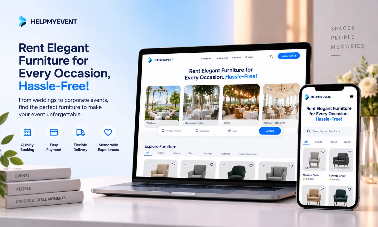HelpMyEvent project preview