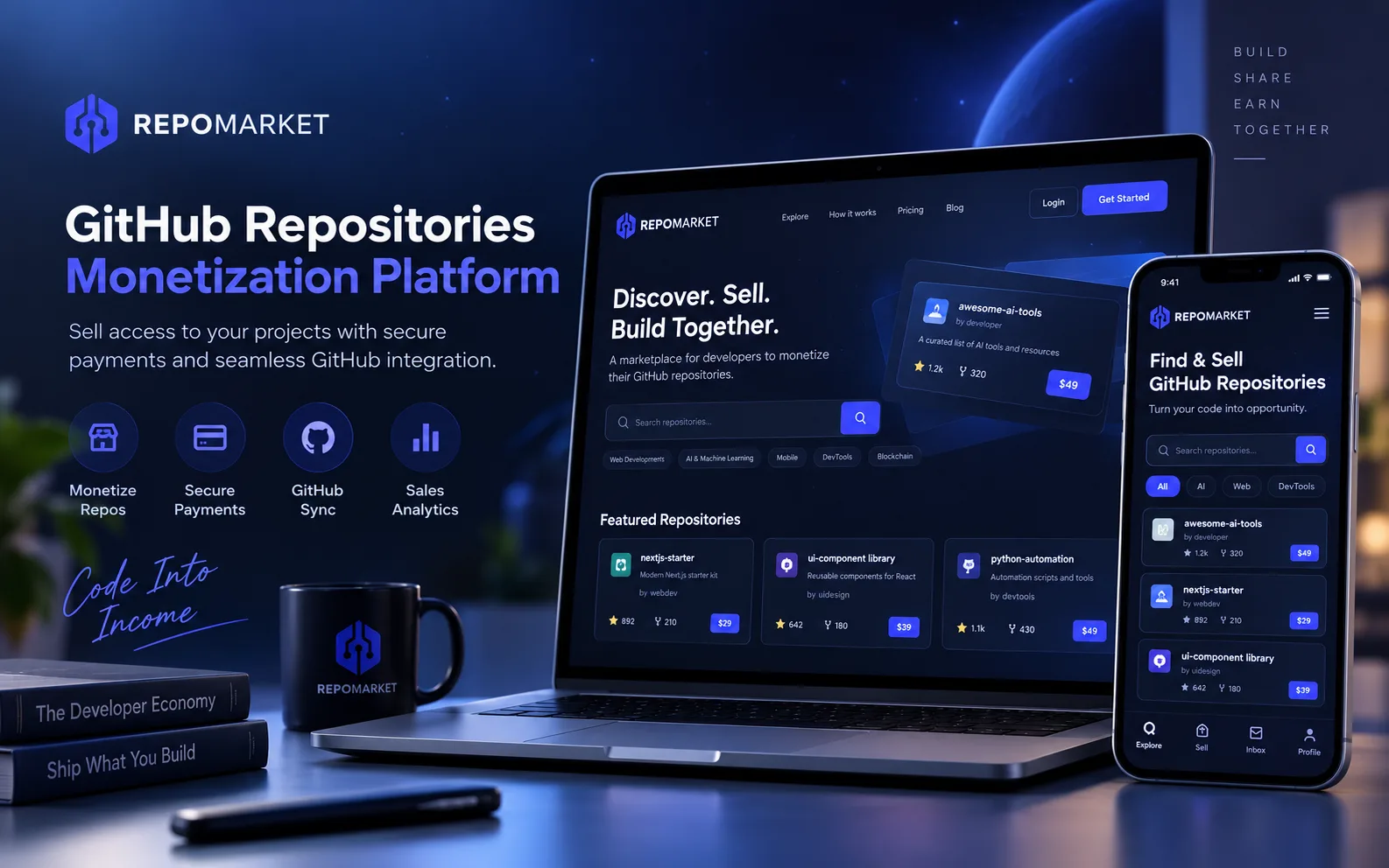 RepoMarket project preview